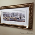 Horse and a Cabin Framed Wall Artwork